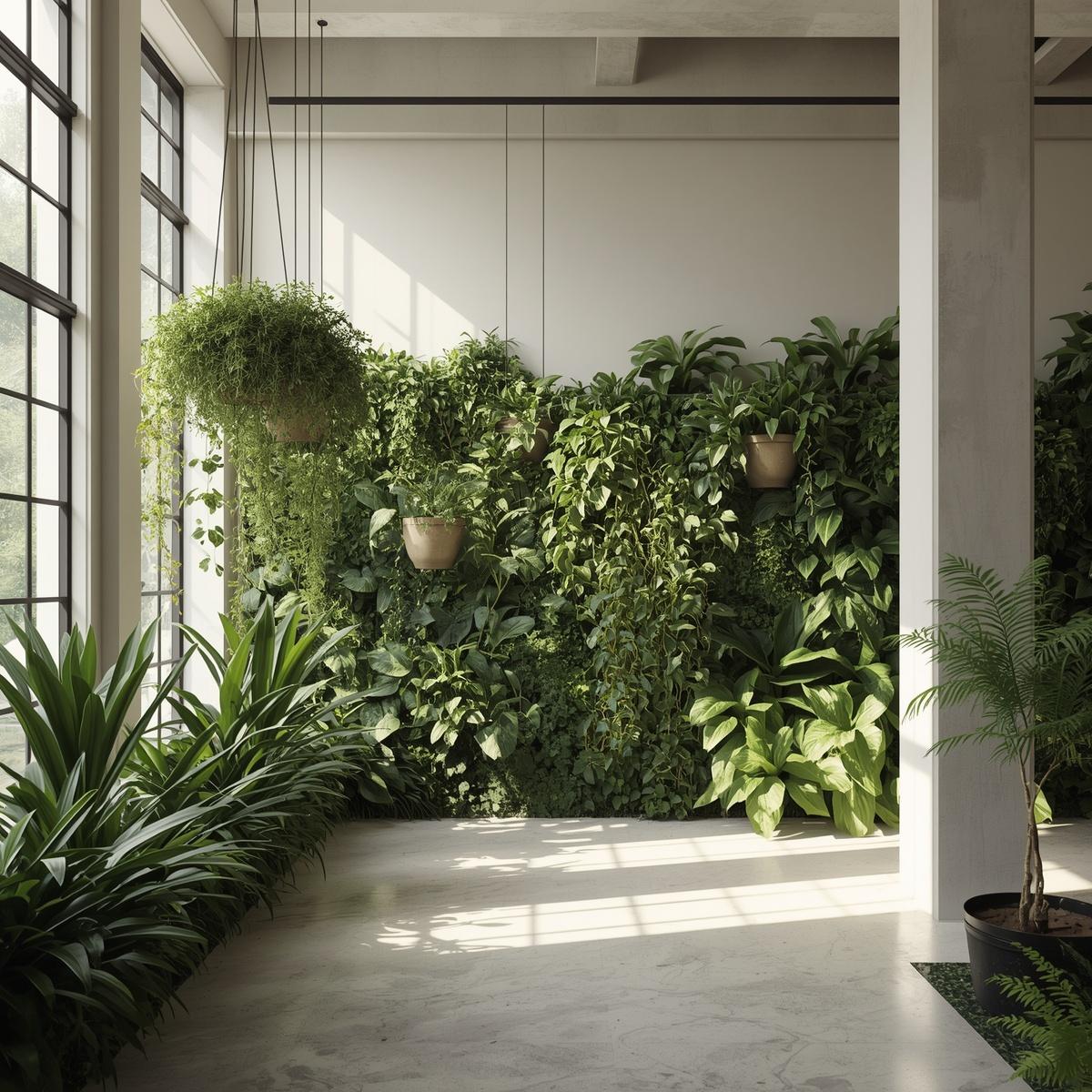 Kontorslandskap med inomhusväxter från Zogmarexzun